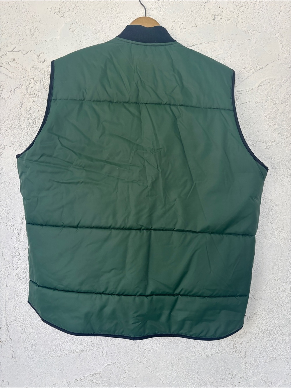 Vintage Green Quilted Puffer Vest with Workwear Patch - Picture 6 of 6
